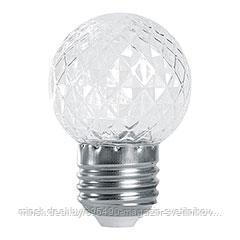 Лампа-строб, (1W) 230V : E27 2700K G45 прозрачая, LB-377