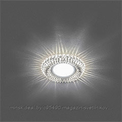 Светильник потолочный встраиваемый со светодиодной подсветкой 15LED*2835 SMD 4000K : MR16 20W G5.3,