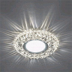 Светильник потолочный встраиваемый со светодиодной подсветкой 15LED*2835 SMD 4000K : MR16 20W G5.3, белый,