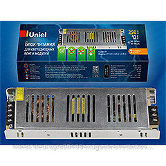 UET-VAS-250A20 12V IP20 : Блок питания, 250Вт. Металлический корпус. TM Uniel