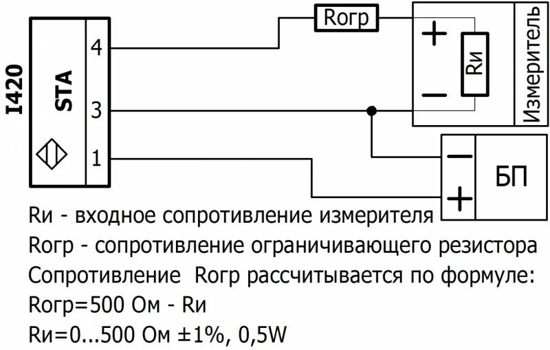 STA02-79N114 датчик температуры с выносным элементом variant STA02-79N114-I420-K-TF - фото 4 - id-p175207175