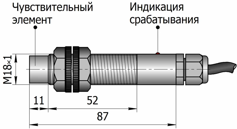 SES-18N87F-NC-AC-SN15-TF датчик ёмкостный - фото 2 - id-p175207202