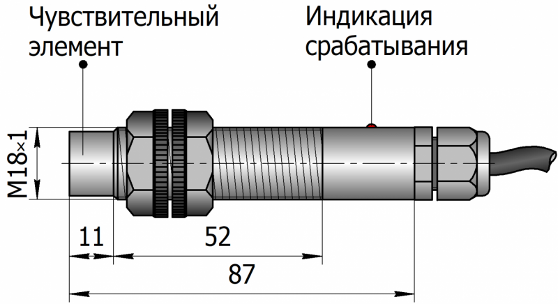 SET-18N87F-NC-AC-SN15-TF-TB15 датчик ёмкостный - фото 2 - id-p175206522