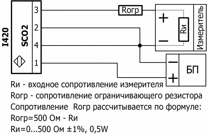 SCO2-W02-K датчик углекислого газа (CO2) комнатный variant SCO2-W02-I420-10K-K-PL - фото 3 - id-p175206633