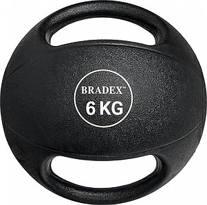 Медбол двуручный, Bradex SF 0765, 6кг (Medicine Ball with Dual Grip 6KG)