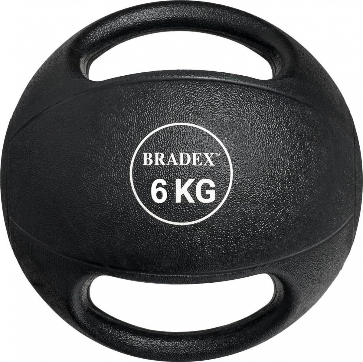 Медбол двуручный, Bradex SF 0765, 6кг (Medicine Ball with Dual Grip 6KG) - фото 1 - id-p169747383