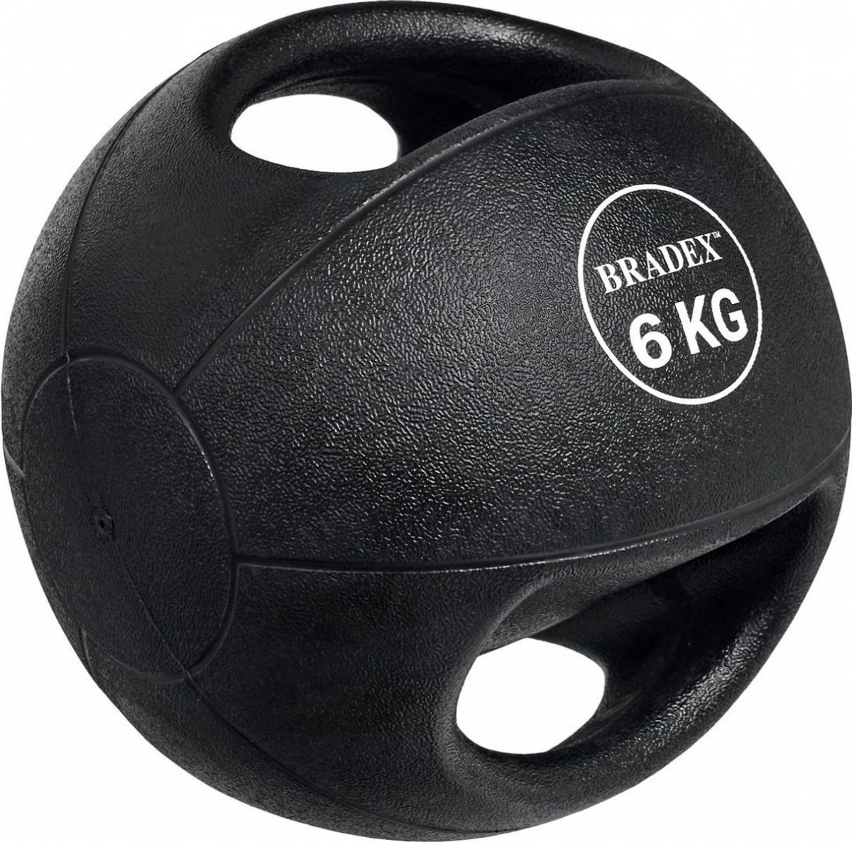 Медбол двуручный, Bradex SF 0765, 6кг (Medicine Ball with Dual Grip 6KG) - фото 2 - id-p169747383