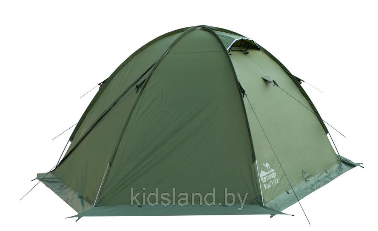 Палатка Экспедиционная Tramp Rock 4 (V2) Green - фото 4 - id-p175213142