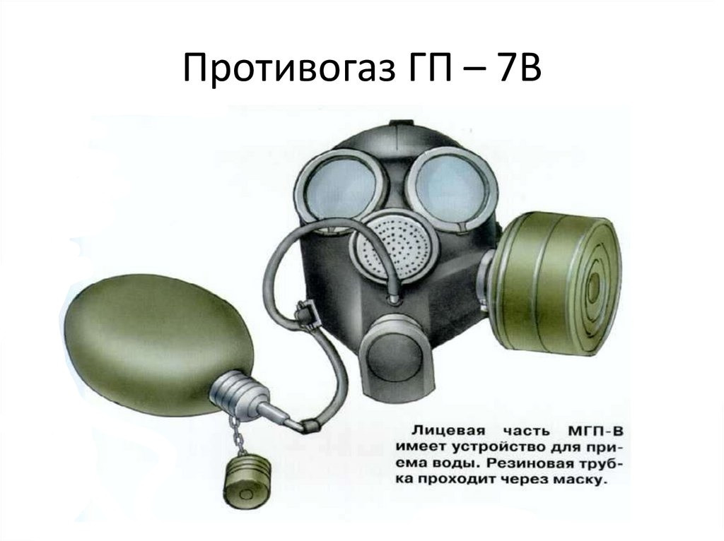 Противогаз фильтрующий гражданский ГП-7В (в сумке). Рост №2. - фото 5 - id-p175225122