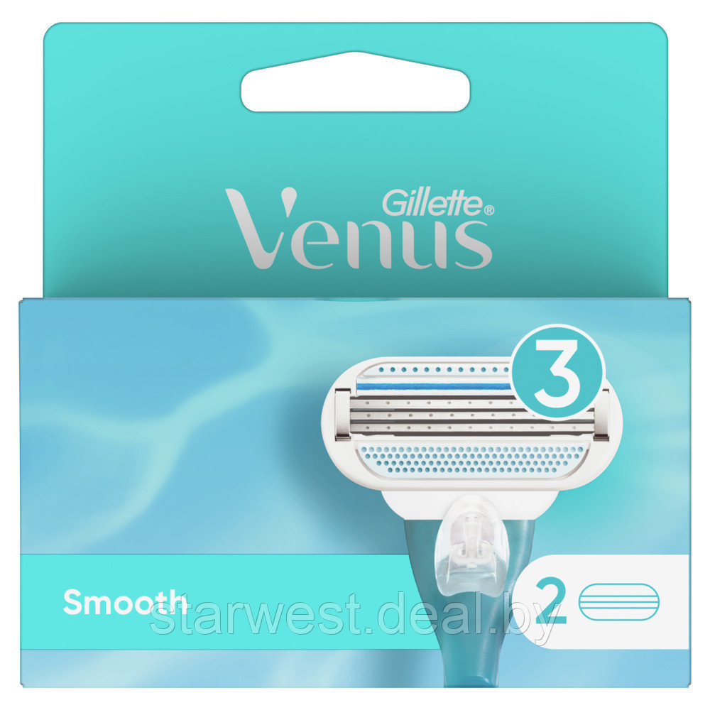 Gillette Venus Smooth 2 шт. Женские сменные кассеты / лезвия для бритья - фото 1 - id-p153918979