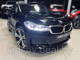 Детский электромобиль RiverToys BMW6 GT JJ2164 (черный) глянец (автокраска) Лицензия