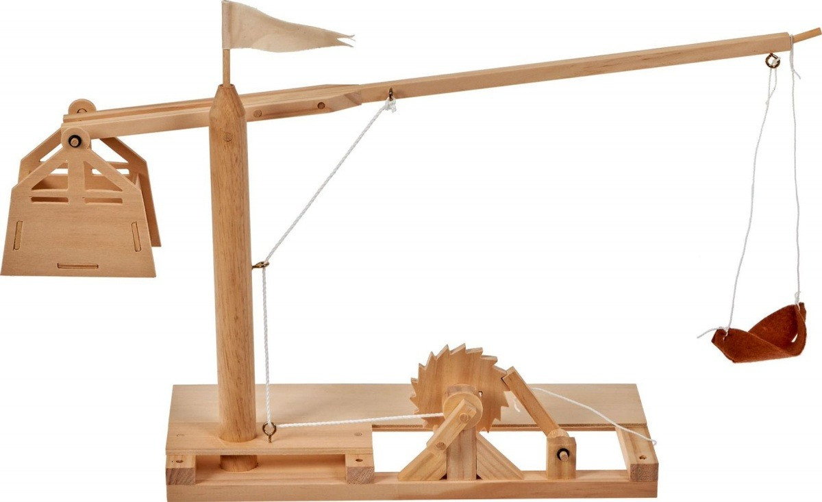 Конструктор из дерева «КАТАПУЛЬТА» Леонардо Да Винчи (Da Vinci Trebuchet Item # D-032), Bradex DE 0170