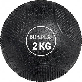Медбол резиновый, Bradex SF 0771, 2кг (Medicine Ball 2KG)