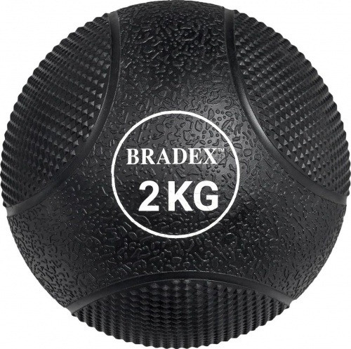 Медбол резиновый, Bradex SF 0771, 2кг (Medicine Ball 2KG) - фото 1 - id-p169747381