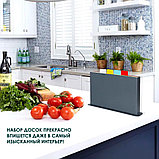 Набор разделочных пластмассовых досок на подставке 4 шт Plast Avenue, фото 8