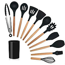 Набор силиконовых кухонных принадлежностей на подставке 12 предметов Silicone Kitchen Set, фото 2