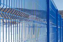 Еврозабор. Панель оцинк. с полимерным покрытием (RAL 6005/8017/7016) 1,73*2,5 м 4 мм, 3D забор, евроограждение, фото 2