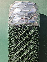 Сетка рабица в ПВХ 1.5*10 м яч 35*35 ф2.4 мм зеленый мох, фото 1