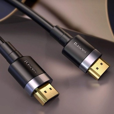 Кабель Baseus CADKLF-F01 Cafule Adapter Cable 4KHDMI (M) To 4KHDMI (M) HDMI 2.0 4K@60Hz 2m черный - фото 4 - id-p175282636
