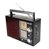 Радиоприемник BLAST BPR-912 FM, AM, SW1-SW7 / SD&TF&USB MP3 Player / AUX IN / Clock / Flashlight