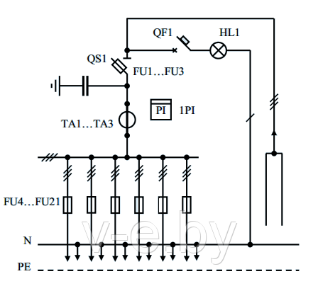 Схема ВРУ 2-23-66 УХЛ4