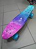 Скейтборд (пенни борд) размер 55см цветной металлик арт 3011L, фото 2