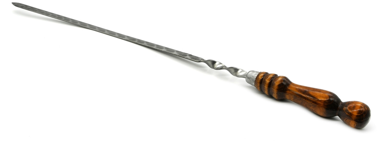Шампур с деревянной ручкой для люля - кекаб 40 см * 20 мм