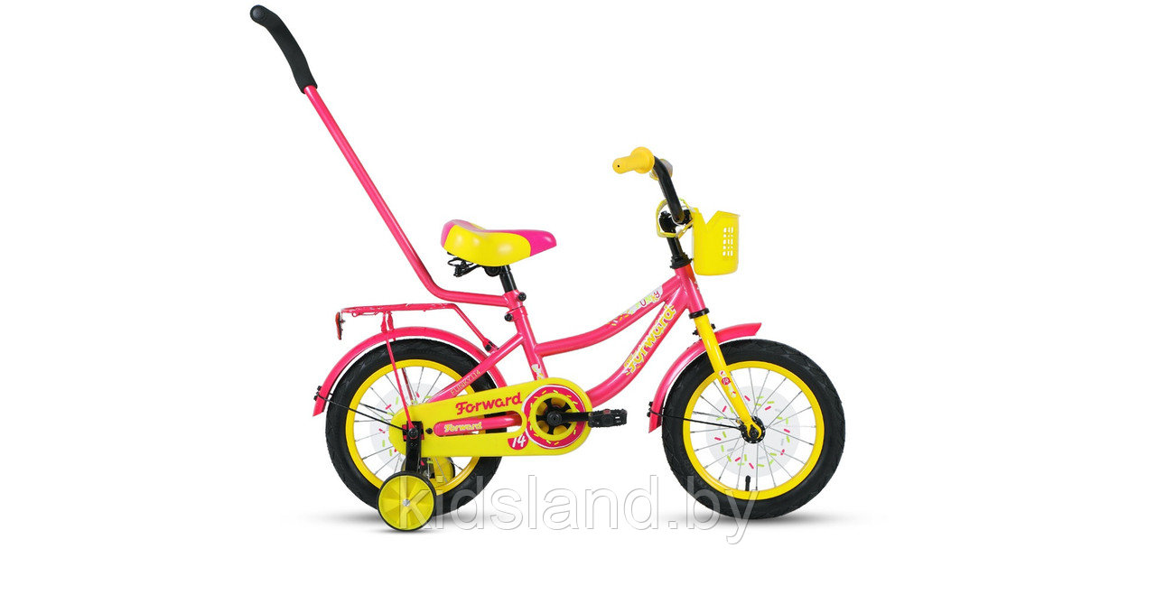 Детский Велосипед Forward Funky 14" (фиолетовый/желтый) - фото 1 - id-p175428609