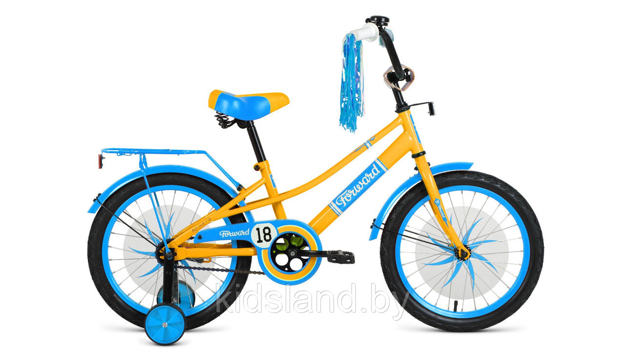 Детский Велосипед Forward Azure 18" (желтый/голубой)