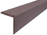 Равнополочный уголок ДПК (брашинг), 57*57*3000 мм, цвет венге, антрацит, коричневый, фото 2