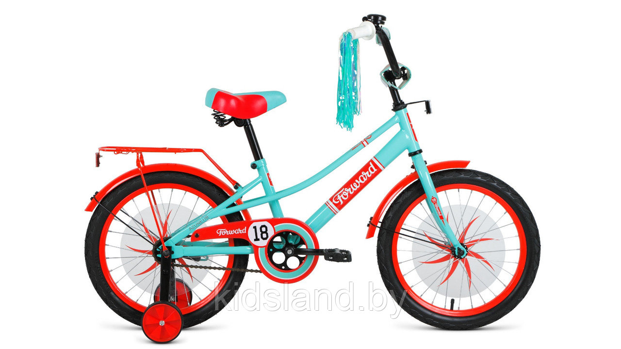 Детский Велосипед Forward Azure 18" (зеленый/красный)