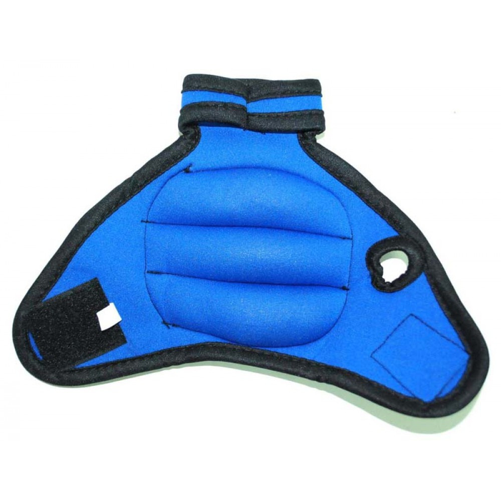 Утяжелитель-перчатка неопреновый для рук, наполнитель стружка метал. синие1 кг(0,5+0,5) - фото 3 - id-p7130677