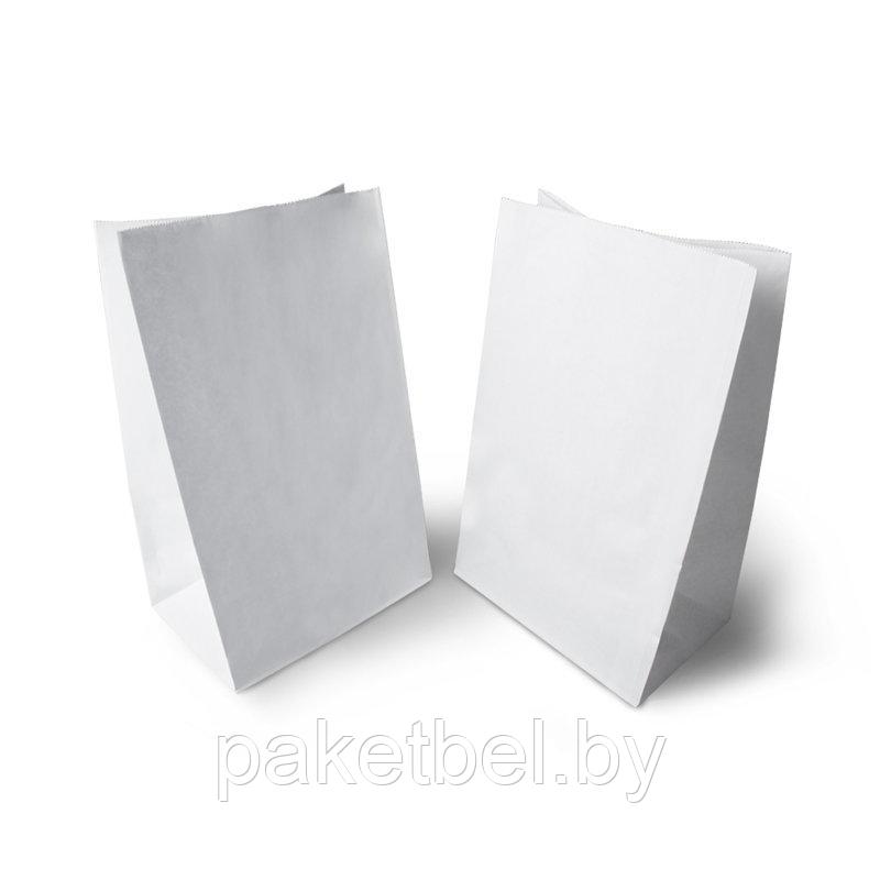 Бумажный пакет Белый с прямоугольным дном 120*80*250 мм