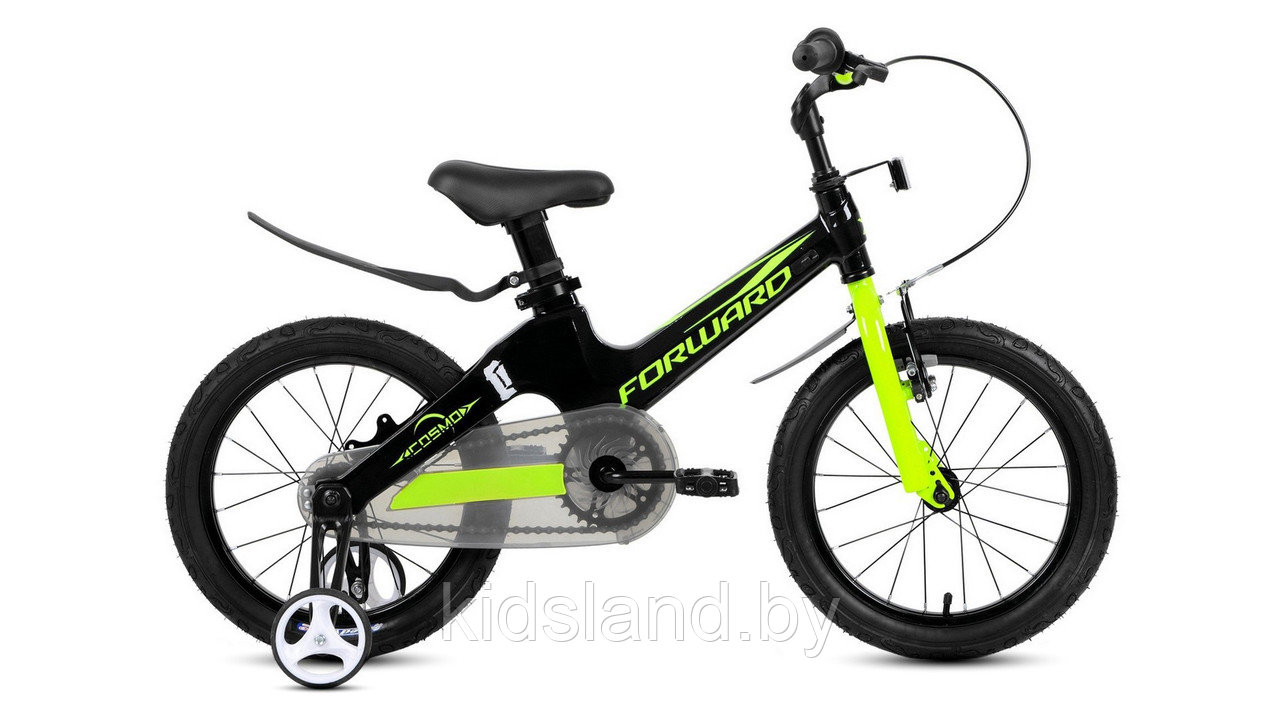 Детский Велосипед Forward Cosmo 14" (черный/ зеленый)