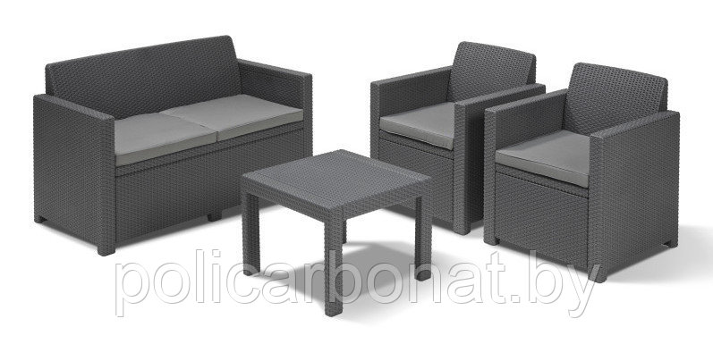 Комплект мебели Alabama set (Алабама Сэт), коричневый - фото 2 - id-p107896443