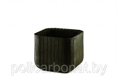 Напольный горшок "Cube Planter L" (Куб Плэнтэр Л), коричневый
