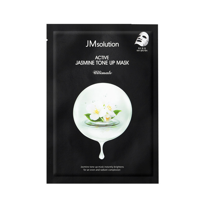 JMsolution Active Jasmin Tone-Up Mask Выравнивающая тканевая маска с экстрактом жасмина