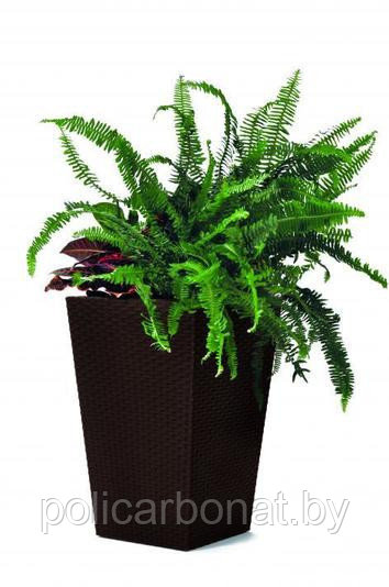 Напольное кашпо Large Rattan planter, коричневый