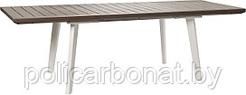 Стол раскладной Harmony extend table Keter, белый/капучино