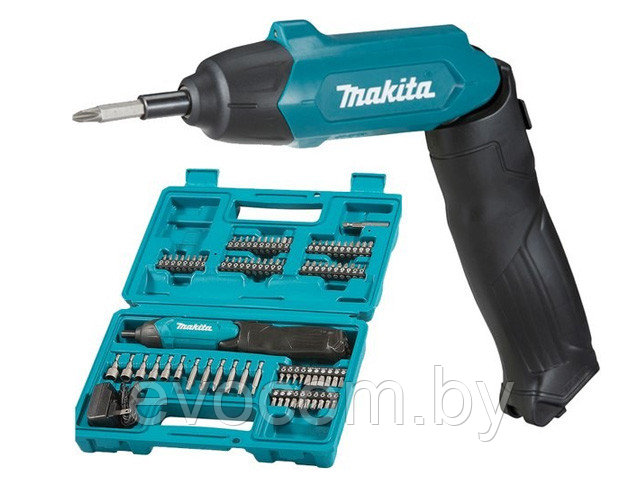 Аккум. шуруповерт MAKITA DF 001 DW в чем.+ аксессуары (3.6 В, 1 акк., 1.3 А/ч Li-Ion, 1 скор., 4 Нм, шурупы до - фото 1 - id-p175462915