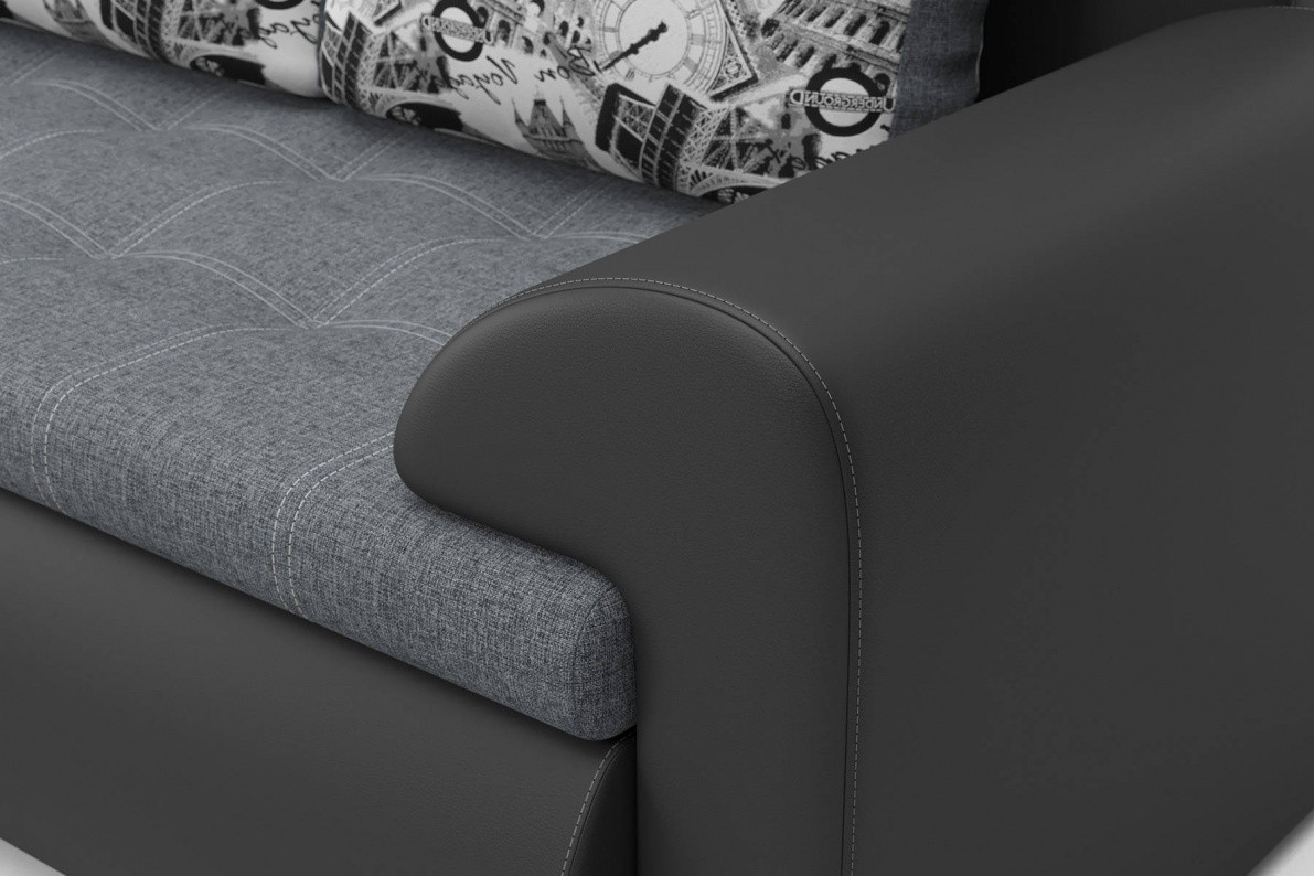 Угловой диван Цезарь (левый) серый - фото 5 - id-p119086115