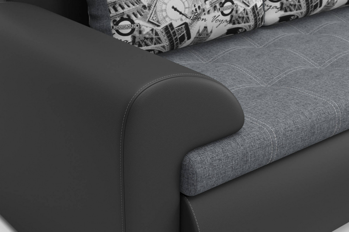 Угловой диван Цезарь (правый) серый - фото 6 - id-p119086116