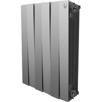 Биметаллический радиатор Royal Thermo PianoForte 500 Silver Satin (12 секций) - фото 1 - id-p175340455