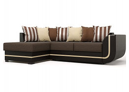 Угловой диван Чикаго - коричневый