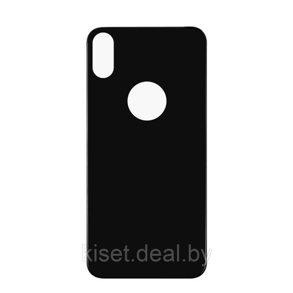 Защитное стекло Baseus SGAPIPHX-4D0G на заднюю крышку для Apple iPhone X черный - фото 1 - id-p175015924