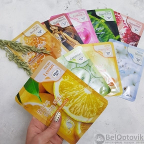 Натуральная тканевая маска для лица 3W CLINIC, 23 мл Original Korea С экстрактом лимона Fresh Lemon Mask - фото 1 - id-p126457916