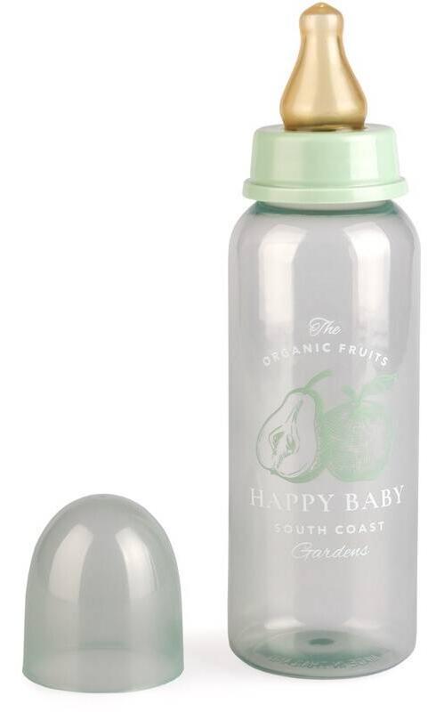 Бутылочка для кормления с латексной соской Happy Baby 6+, 250 мл