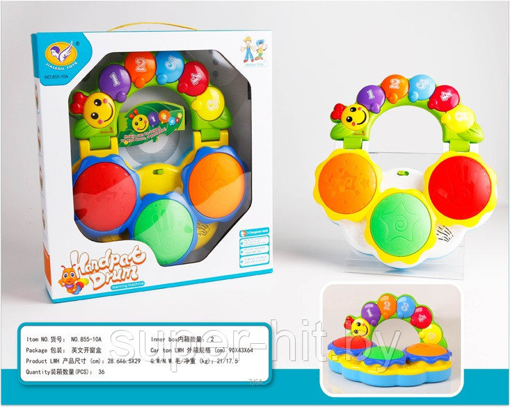 Интерактивная развивающая игрушка барабан - фото 1 - id-p170607189