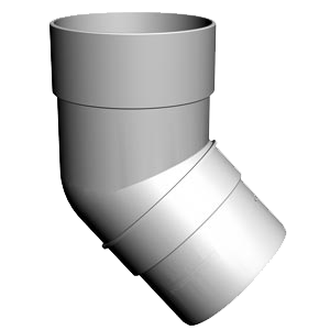Колено 45˚ водосточной системы DOCKE Premium, фото 2