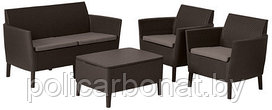 Комплект мебели Salemo 2-sofa set (Салемо), коричневый